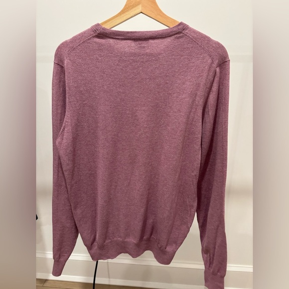 Faherty Men's Mauve Crewneck Movement Sweater - Picture 2 of 2